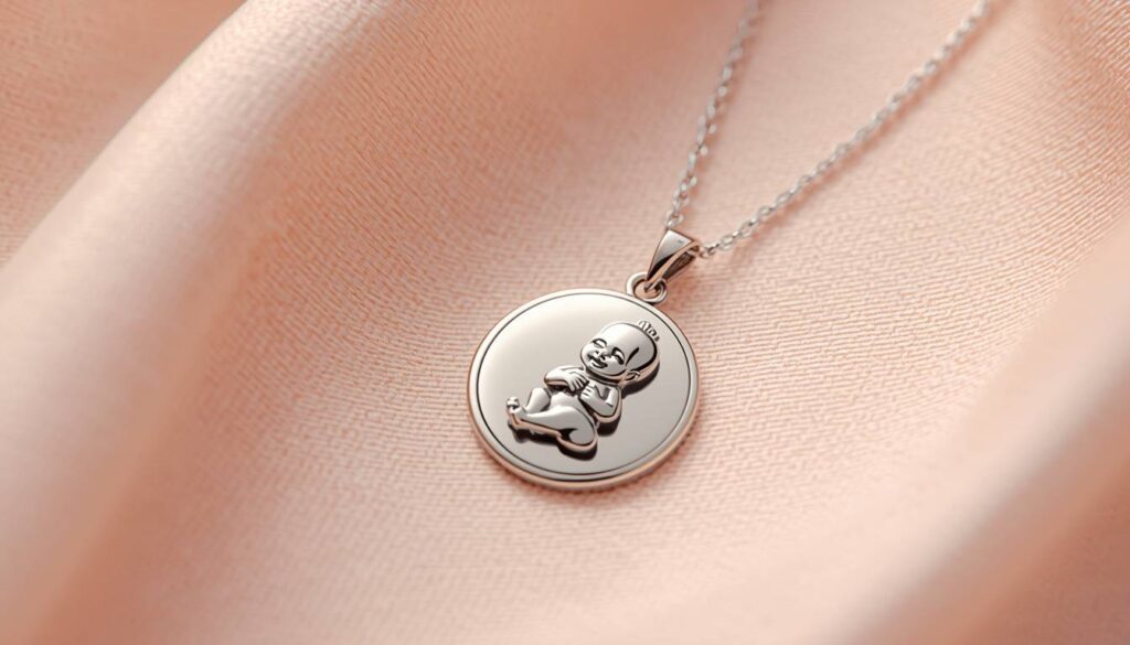 Baby keepsake pendant as a symbol of remembrance and comfort