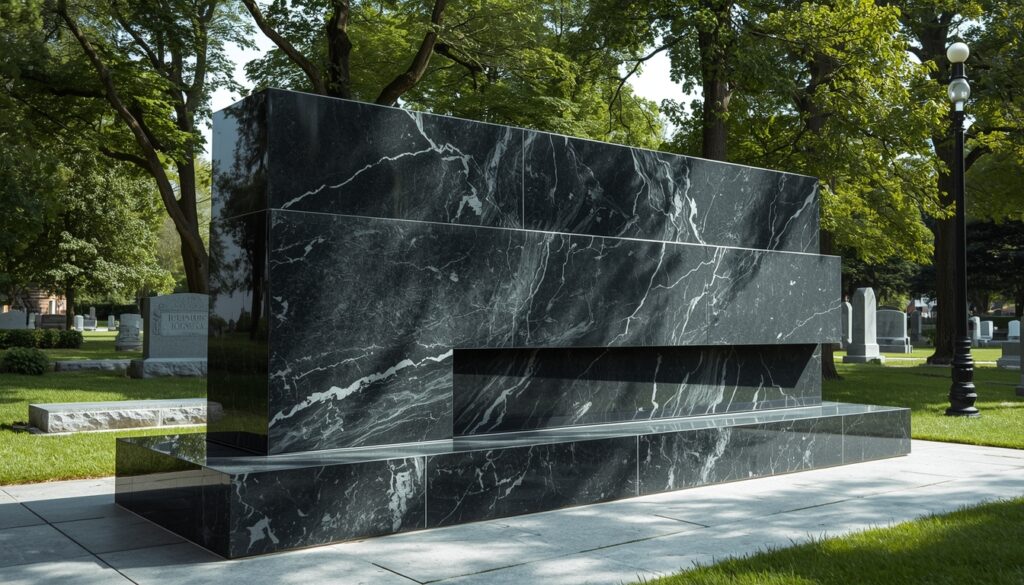 Granite memorial monument showcasing durability and timeless design