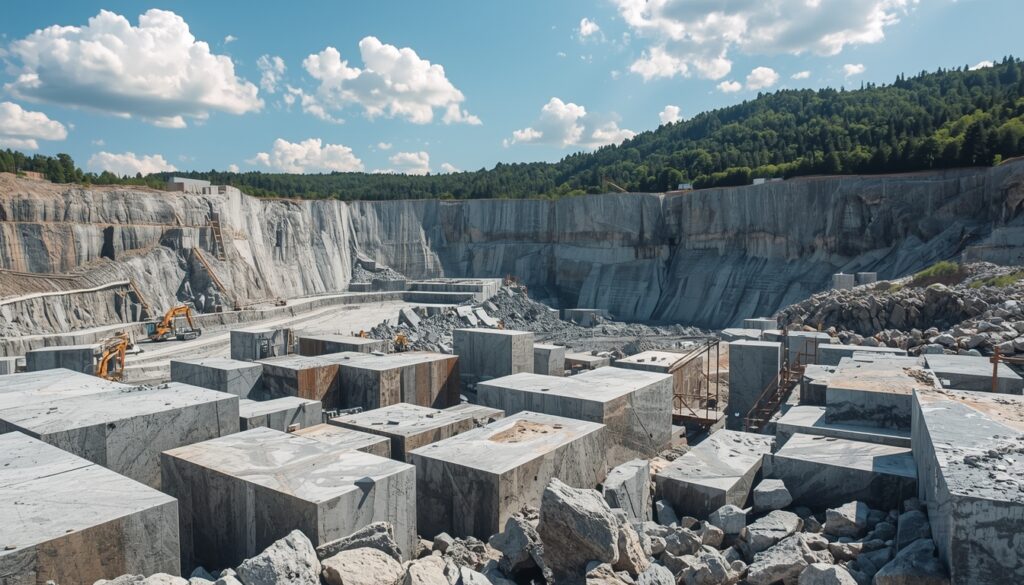 Granite quarry in the United States supplying stone for memorials