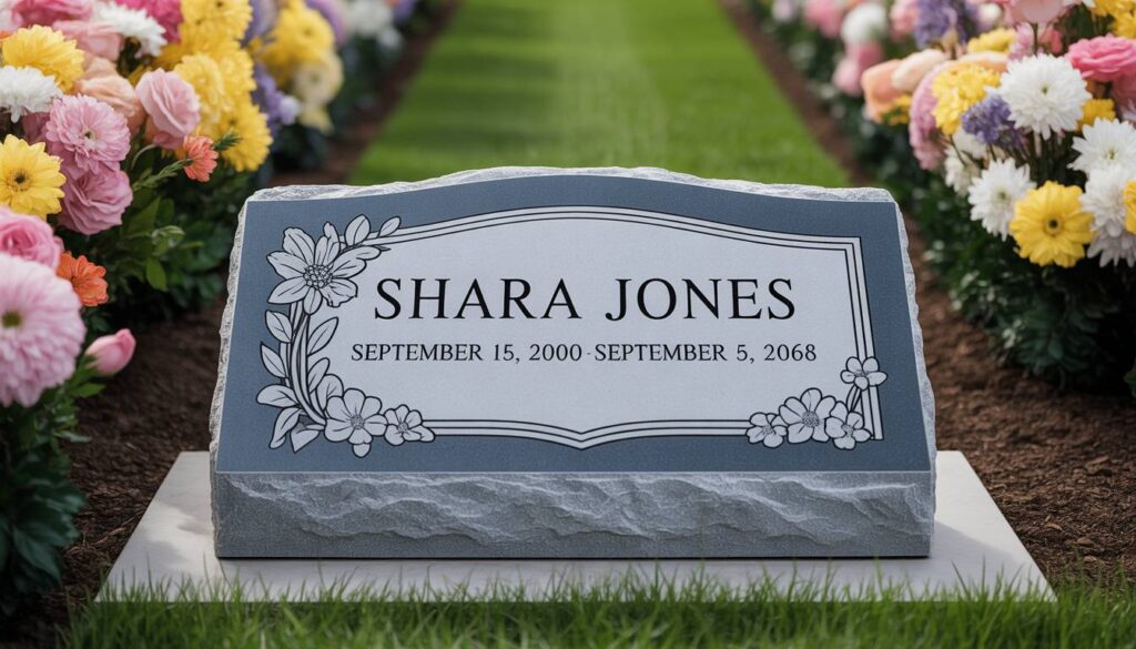 Pre-planned memorial with personalized headstone or cremation art
