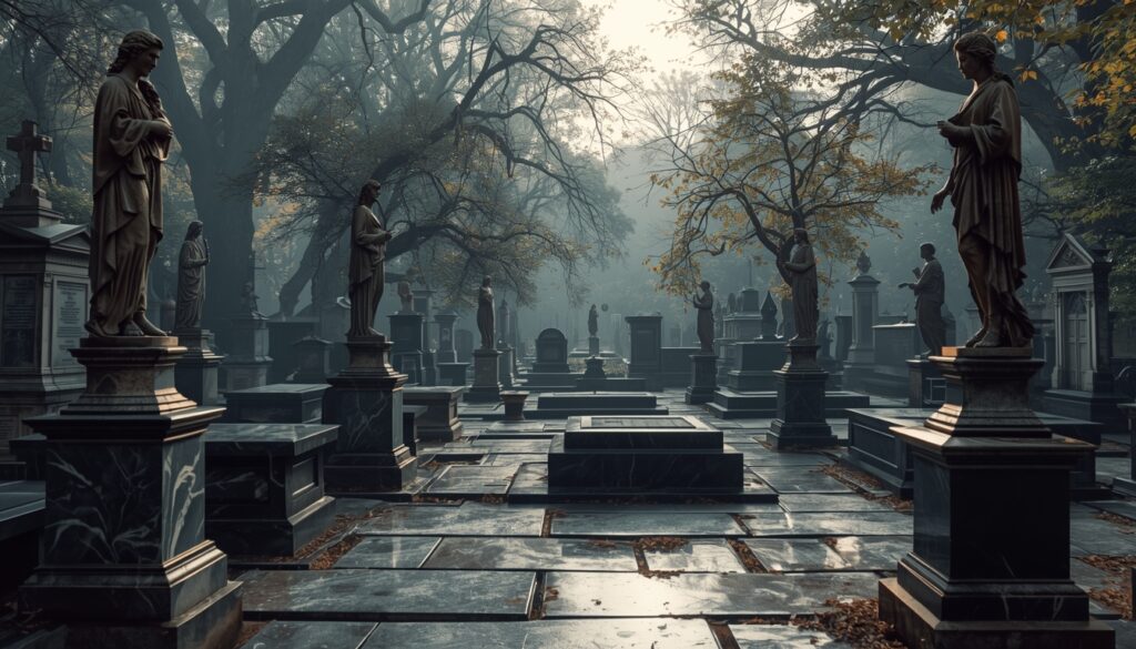 Timeless art memorials and statues representing legacy and remembrance