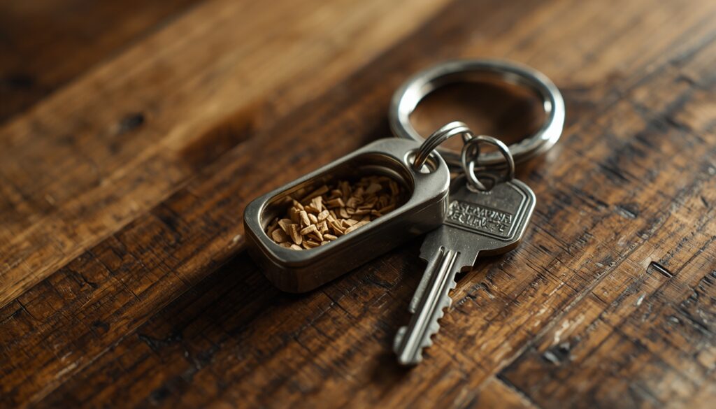 Functional remembrance key chains